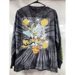 Space Jam Tune Squad Tie Dye Long Sleeve T-Shirt Men’s Medium 38-40